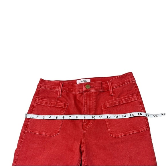 Frame Denim Le Bardot High Rise Skinny Ankle Jeans in Cherry Size 28 - Picture 11 of 14